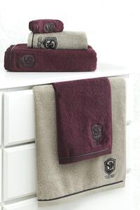 Malý ručník LUXURY 32x50 cm Bordó, 580 gr / m², Česaná prémiová bavlna 100%