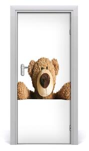 Samolepící fototapeta na dveře Plyšový medvídek 75x205 cm