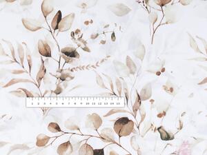 Biante Bavlněný povlak na polštář s lemem Sandra SA-285 Podzimní eukalypty 30 x 50 cm
