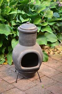 Benco Zahradní keramický aztécký gril stolní Manuella (šedá) 36/66 velká