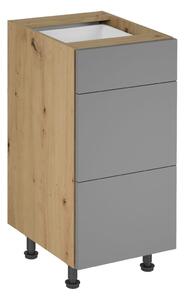 Kuchyňská skříňka LANGEN D40S3 Dub artisan/béžová