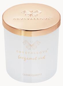 Sójová svíčka's křemenem Crystallove (bergamot, oud)