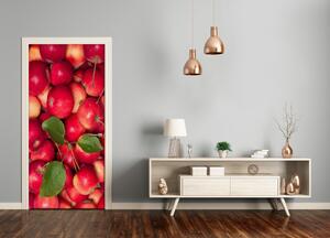 Fototapeta na dveře samolepící červená jablka 95x205 cm
