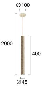LED Lustr na lanku LEONARD LED/7W/230V béžová