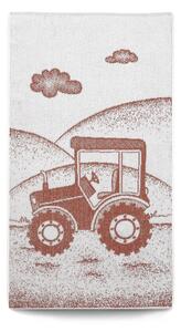 Ručník Veba ZARA Traktor hnědobílá Velikost: 55x100 cm