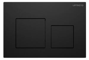 UPTrend Ovládací tlačítko pro WC podomítkové moduly YOSEMITE MATTE BLACK UP005‑U18, černá mat