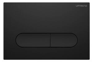 UPTrend Ovládací tlačítko pro WC podomítkové moduly YOSEMITE MATTE BLACK UP004‑U18, černá mat