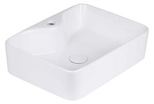 UPTrend Obdélníkové keramické umyvadlo na desku TORVI TR4569A, bílá lesk