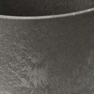 Multyhome Květináč z recyklované gumy CONCERTO vysoký 50 cm, pr. 30 cm - barva šedá