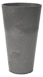 Multyhome Květináč z recyklované gumy CONCERTO vysoký 50 cm šedá