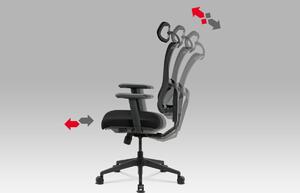Kancelářská židle v černé barvě s područkami KA-M04 BK