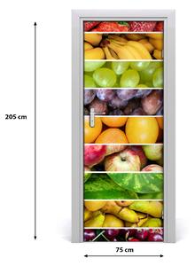 Fototapeta na dveře samolepící barevné ovoce 75x205 cm