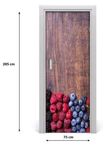 Fototapeta na dveře samolepící lesní ovoce 75x205 cm
