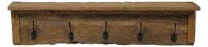 Nástěnný věšák z neopracovaného teakového dřeva HSM collection Oldie, délka 90 cm