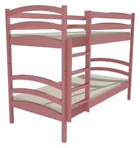 Vomaks unit, s.r.o. Patrová postel PP 016 Povrchová úprava: surové dřevo, Prostor mezi lůžky: 80 cm, Rozměr: 80 x 180 cm