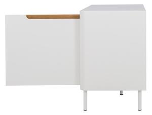 Bílý botník Tenzo Switch, 94 x 53,5 cm