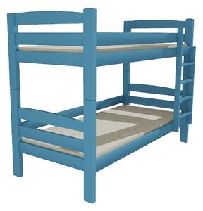 Vomaks unit, s.r.o. Patrová postel PP 019 Povrchová úprava: surové dřevo, Prostor mezi lůžky: 80 cm, Rozměr: 80 x 180 cm