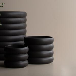 DBKD Květináč Mud Medium - Black DK107 9