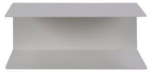Bílá dvojitá nástěnná police z kovu Actona Joliet, šířka 35 cm