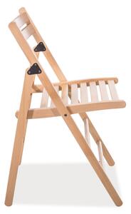 Skládací dřevěná jídelní židle v dekoru buk typ II KN916