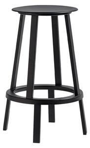 HAY Barová stolička Revolver Bar Stool Low, Black