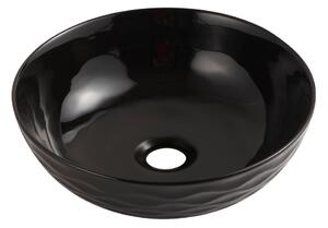 UPTrend Kruhové keramické umyvadlo na desku ARYA BLACK UP4010-2-B18, černá lesk