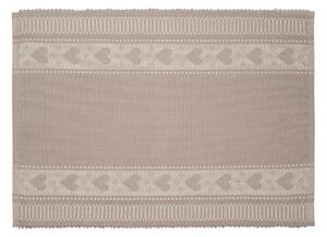 Prostírání RIB bordura srdíčka béžovobílá prostírání cca 30 x 45 cm