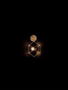 Designové nástěnné svítidlo Nebula zlatá