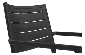 Černá plastová zahradní židle Metaline – Keter