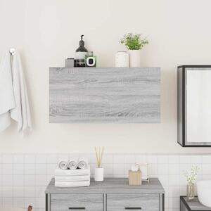 Koupelnová nástěnná skříňka šedá sonoma 80x25x40 cm kompozit