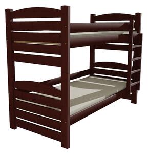 Vomaks unit, s.r.o. Patrová postel PP 025 Povrchová úprava: surové dřevo, Prostor mezi lůžky: 80 cm, Rozměr: 80 x 180 cm