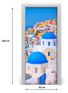 Fototapeta samolepící na dveře Město Santorini 85x205 cm