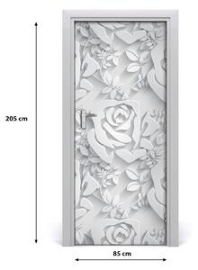 Samolepící fototapeta na dveře růže 85x205 cm