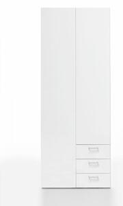 Vikio Skříň šatní bílá/bílá 77,6 cm F278
