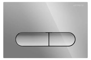 UPTrend Ovládací tlačítko pro WC podomítkové moduly YOSEMITE SHINY CHROME UP004‑C18, chrom lesk