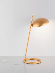 Designová stolní lampa Flute zlatá