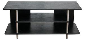 TV stolek v jednoduchém moderním provedení černá QUIDO