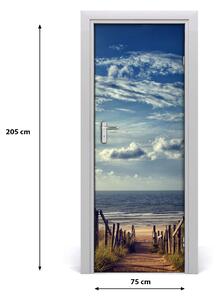 Fototapeta na dveře samolepící stezka na pláž 75x205 cm