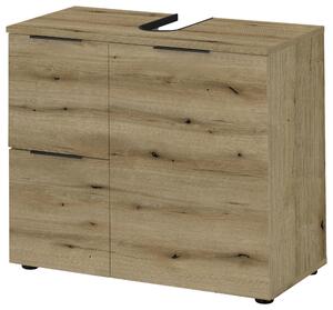SKŘÍŇKA POD UMYVADLO, barvy dubu, barvy dubu, 70/60/35 cm Xora - Koupelnové série, Online Only