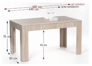 Jídelní stůl rozkládací v moderním provedení dub ADMIRAL