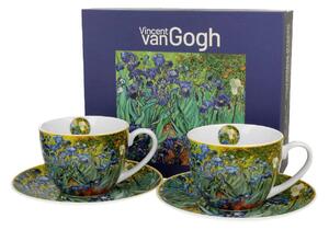 Porcelánový šálek s podšálkem Van Gogh Irises 250 ml sada 2ks