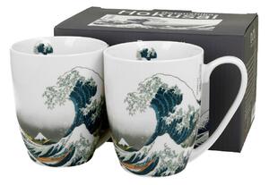 Porcelánový hrnek Hokusai The Great Wave 350 ml sada 2ks