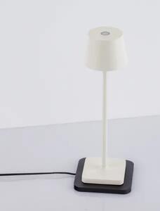 Venkovní stolní lampa Deck bílá