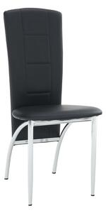 Židle v luxusním provedení ekokůže černá FINA