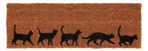 Venkovní rohožka Cats, 75x25 cm