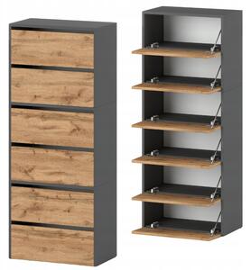 Botník Stiv-Meble 60 x 150 x 36 cm antracit