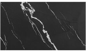 Rea Magnum Carrara, SMC sprchová vanička 90x120, černá-kamenný vzor, ​​REA-K7009