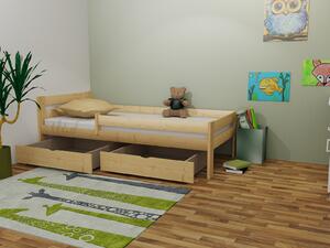 Vomaks Dětská postel M 009 NEW* se zábranou Rozměr: 70 x 160 cm, Barva: barva růžová