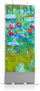 Flatyz Fine Art Claude Monet Water Lilies dekorativní svíčka 6x15 cm