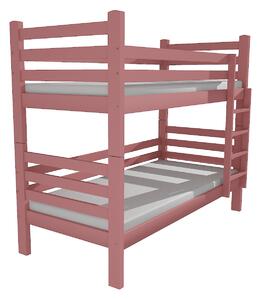 Vomaks unit, s.r.o. Patrová postel M 007 NEW* Povrchová úprava: surové dřevo, Prostor mezi lůžky: 80 cm, Rozměr: 80 x 180 cm